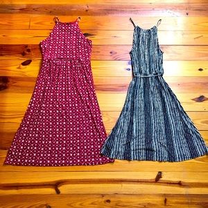 Loft Sleeveless Red Black Dress Bundle, NWT, XS